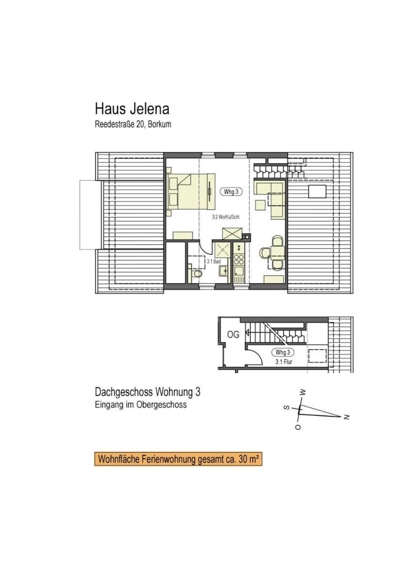 Haus Jelena Appartement 3 Borkum Eksteriør bilde